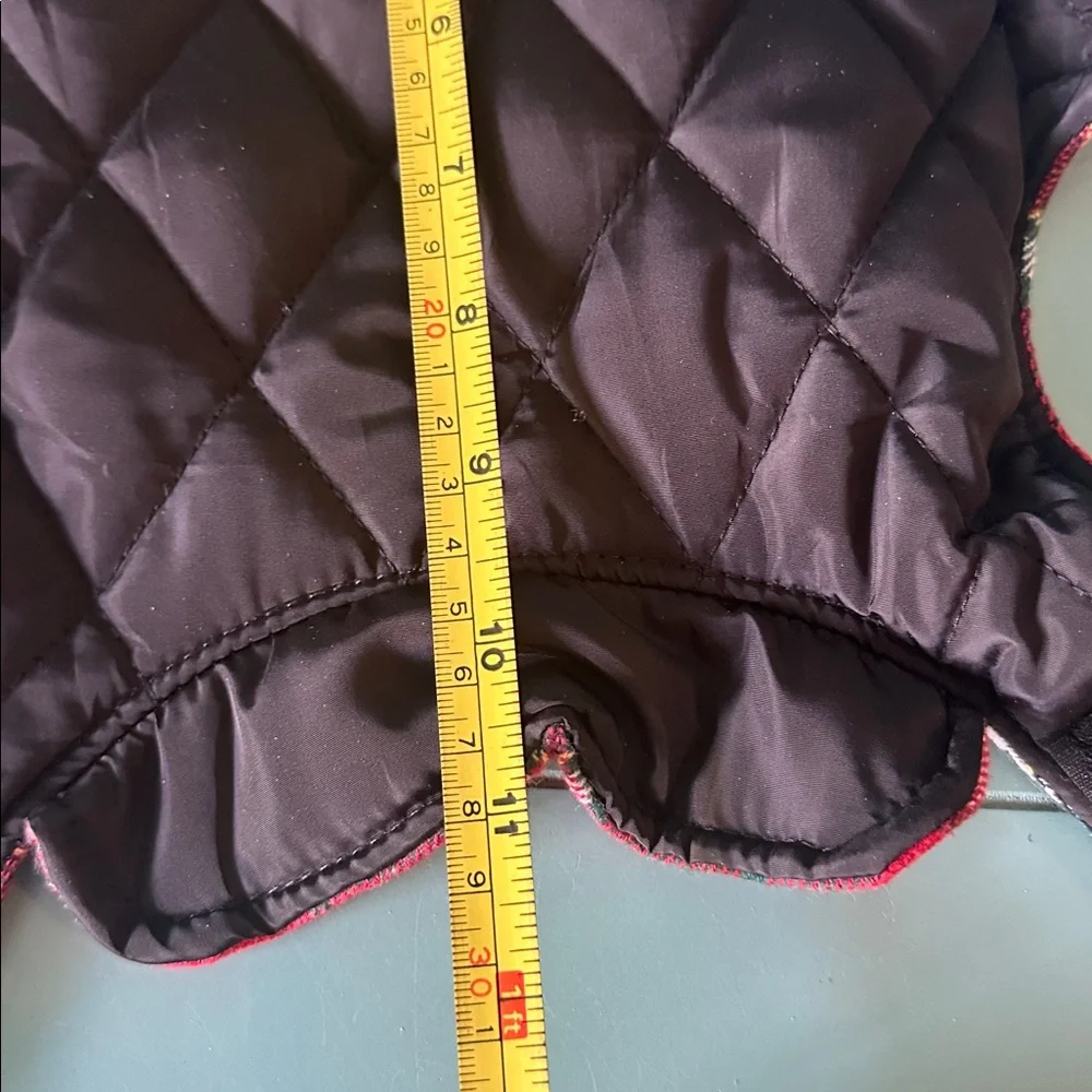 NWOT Red Plaid Small Dog Plaid Coat Lined and padded